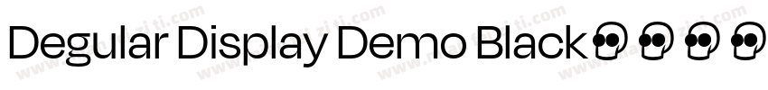 Degular Display Demo Black字体转换